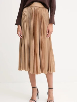 Joop! spódnica kolor brązowy midi rozkloszowana 30046656