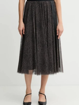 Joop! spódnica kolor brązowy midi rozkloszowana 30048633