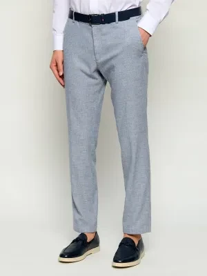 Joop! Spodnie chino Sake-W | Slim Fit | z dodatkiem lnu