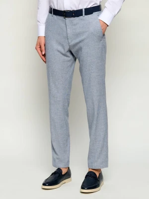 Joop! Spodnie chino Sake-W | Slim Fit | z dodatkiem lnu niebieski