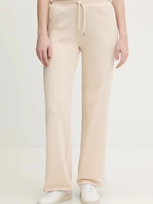 Joop! spodnie dresowe damskie kolor beżowy z aplikacją 30100028