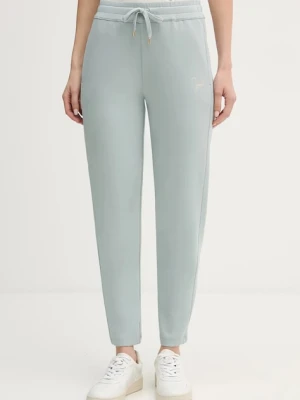 Joop! spodnie dresowe damskie kolor turkusowy gładkie 30100423