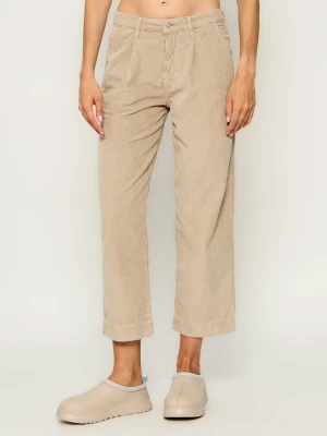 Joop! Spodnie Edda-C-D | Tapered fit | sztruks beżowy