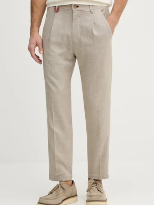 Joop! spodnie męskie z domieszką lnu