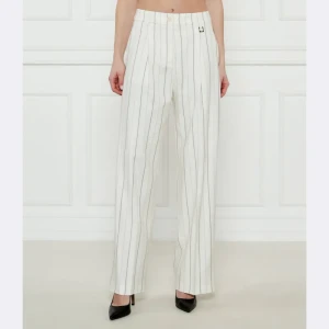 Joop! Spodnie Paris-X | flare fit | z dodatkiem lnu