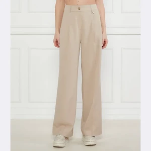 Joop! Spodnie Polly | flare fit | z dodatkiem lnu