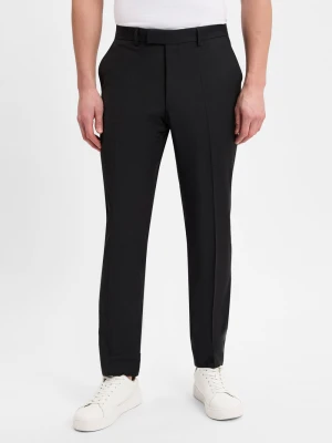 JOOP! Spodnie z zawartością wełny - Brad Mężczyźni Comfort Fit czarny,