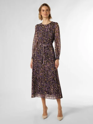 JOOP! Sukienka damska Kobiety Sztuczne włókno lila|wielokolorowy wzorzysty,
