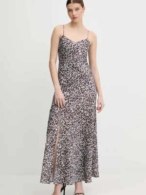 Joop! sukienka kolor brązowy maxi rozkloszowana 30100720