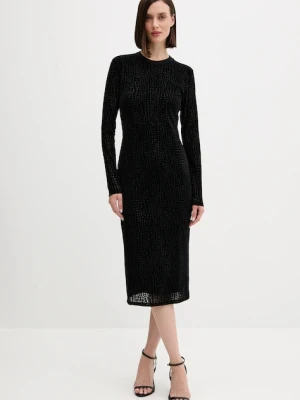 Joop! sukienka kolor czarny midi dopasowana 30048292
