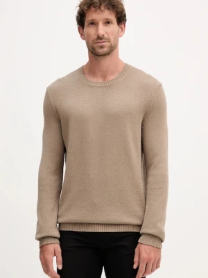 Joop! sweter bawełniany męski kolor beżowy lekki 30046902