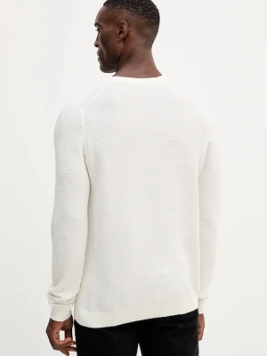 Joop! sweter bawełniany męski kolor biały lekki 30046918