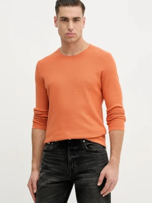 Joop! sweter bawełniany męski kolor pomarańczowy lekki 30100056
