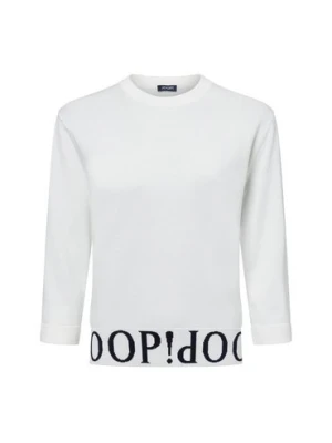 JOOP! Sweter damski - Kassa Kobiety Sztuczne włókno biały jednolity,