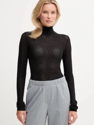 Joop! sweter damski kolor czarny lekki z golfem 30048371
