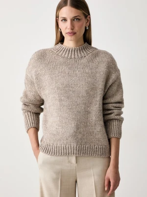 Joop! sweter damski z wełną beżowy