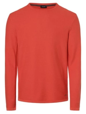 JOOP! Sweter - Ferio Mężczyźni Bawełna pomarańczowy|czerwony jednolity,