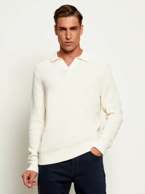 Joop! Sweter JK-17Xennder | Regular Fit kremowy