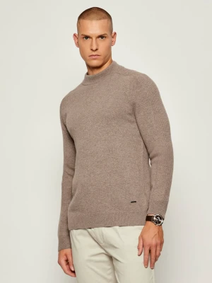Joop! Sweter Luanor | Modern fit | z dodatkiem wełny i kaszmiru beżowy