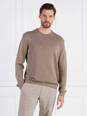 Joop! Sweter Mendor | Regular Fit | z dodatkiem lnu beżowy