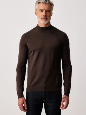 Joop! sweter męski wełniany brązowy