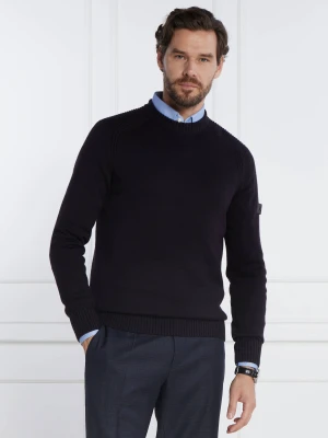 Joop! Sweter Timmo | Regular Fit | z dodatkiem wełny granatowy