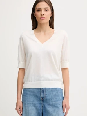 Joop! sweter wełniany damskie kolor beżowy lekki 30047627