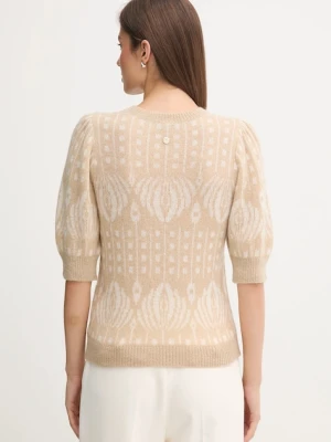 Joop! sweter z domieszką moheru damski kolor beżowy lekki 30047620