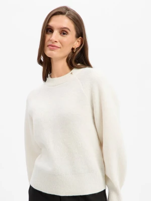 JOOP! Sweter z domieszką wełny Kobiety Syntetyczny biały