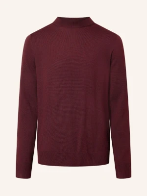 Joop! Sweter Z Dzianiny rot CIEMNOCZERWONY