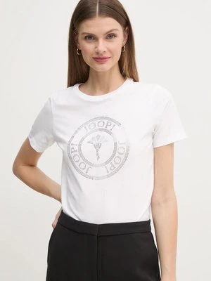 Joop! t-shirt bawełniany damski kolor biały 30042942