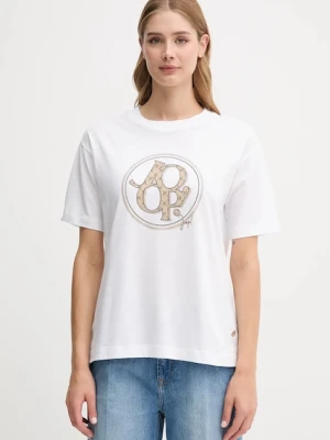 Joop! t-shirt bawełniany damski kolor biały 30046236