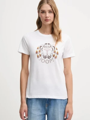 Joop! t-shirt bawełniany damski kolor biały 30047767