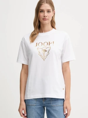 Joop! t-shirt bawełniany damski kolor biały 30047768