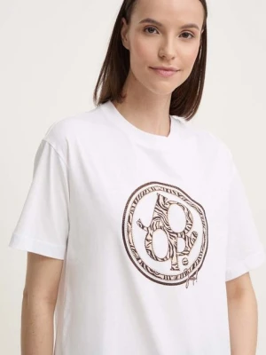 Joop! t-shirt bawełniany damski kolor biały