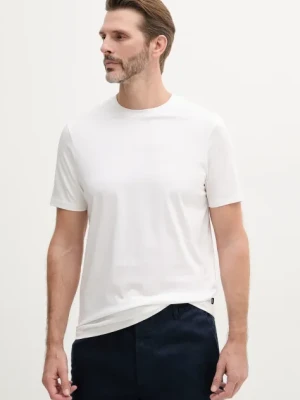 Joop! t-shirt bawełniany męski kolor biały gładki 30041079