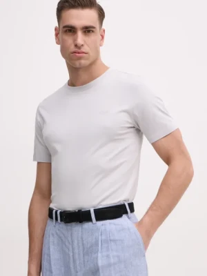 Joop! t-shirt bawełniany męski kolor szary z nadrukiem 30045926