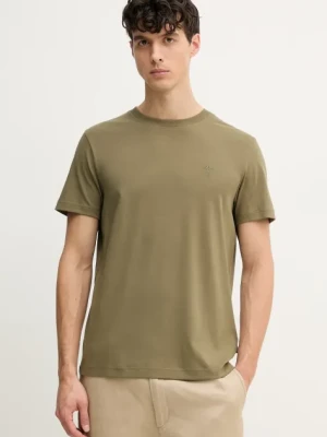 Joop! t-shirt bawełniany męski kolor zielony gładki 30045539