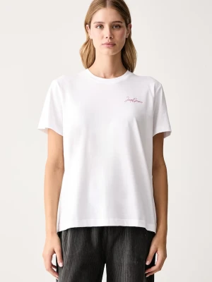 Joop! T-shirt damski bawełniany biały