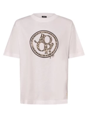 JOOP! T-shirt damski Kobiety Bawełna biały nadruk,