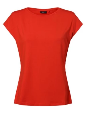 JOOP! T-shirt damski Kobiety wiskoza czerwony jednolity,