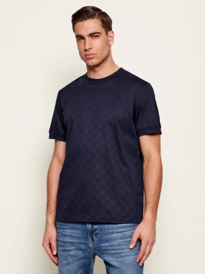 Joop! T-shirt Davison | Regular Fit | mercerised granatowy