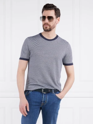 Joop! T-shirt Madrin | Regular Fit | z dodatkiem lnu granatowy