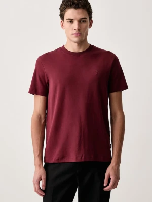 Joop! T-shirt męski bawełniany bordowy