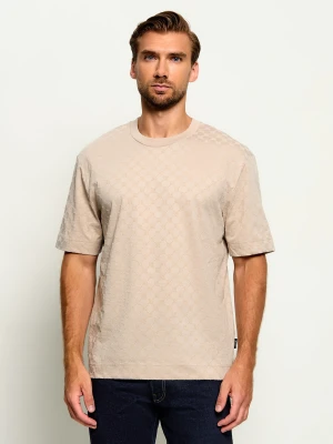 Joop! T-shirt Varo | Regular Fit | mercerised beżowy