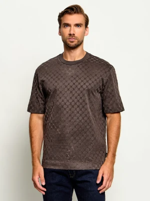 Joop! T-shirt Varo | Regular Fit | mercerised brązowy