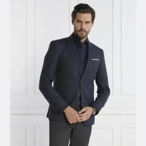 Joop! Wełniana marynarka Herby | Slim Fit | z dodatkiem lnu
