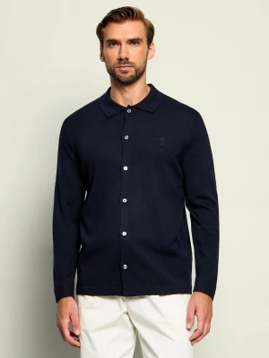 Joop! Wełniane polo Davus | Regular Fit granatowy