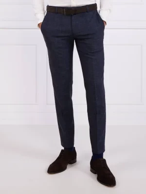 Joop! Wełniane spodnie 17 JT-34Blayr-STR12 | Slim Fit | z dodatkiem lnu