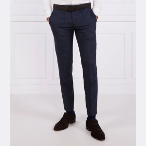 Joop! Wełniane spodnie 17 JT-34Blayr-STR12 | Slim Fit | z dodatkiem lnu